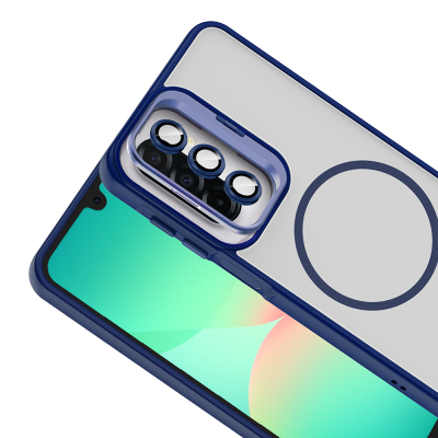 Galaxy A17 Kılıf Standlı ve Kamera Lens Hediyeli Zore Etro Kapak - 12