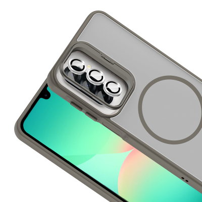 Galaxy A17 Kılıf Standlı ve Kamera Lens Hediyeli Zore Etro Kapak - 16