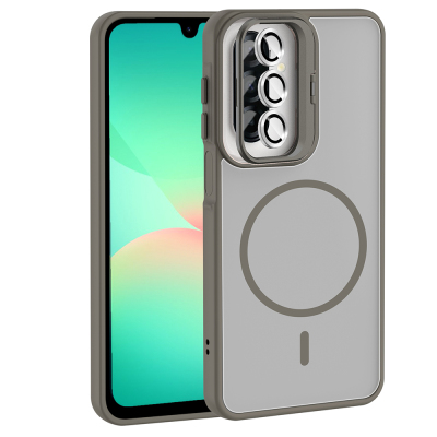 Galaxy A17 Kılıf Standlı ve Kamera Lens Hediyeli Zore Etro Kapak - 5