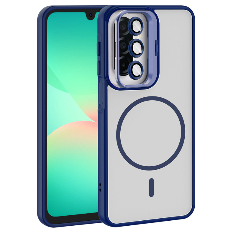 Galaxy A17 Kılıf Standlı ve Kamera Lens Hediyeli Zore Etro Kapak - 6