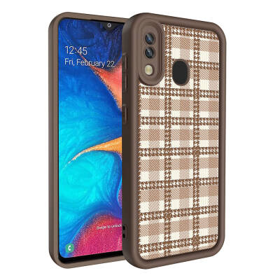 Galaxy A20 Case Camera Protected Printed Back Surface Zore Klas Cover - 1