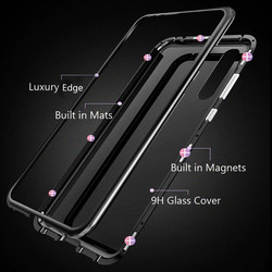 Galaxy A20 Case Zore Devrim Magnetic Glass Cover - 6