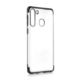 Galaxy A21 Case Zore Dört Köşeli Lazer Silicon Cover - 4