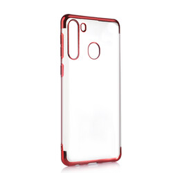 Galaxy A21 Case Zore Dört Köşeli Lazer Silicon Cover - 6