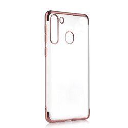 Galaxy A21 Case Zore Dört Köşeli Lazer Silicon Cover - 8