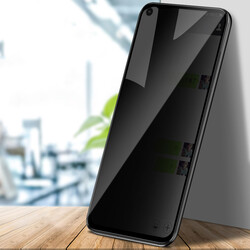 Galaxy A21 Zore New 5D Privacy Temperli Ekran Koruyucu - 5