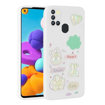 Galaxy A21S Case Relief Figured Shiny Zore Toys Silicone Cover - 5