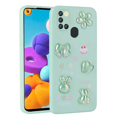 Galaxy A21S Case Relief Figured Shiny Zore Toys Silicone Cover - 6
