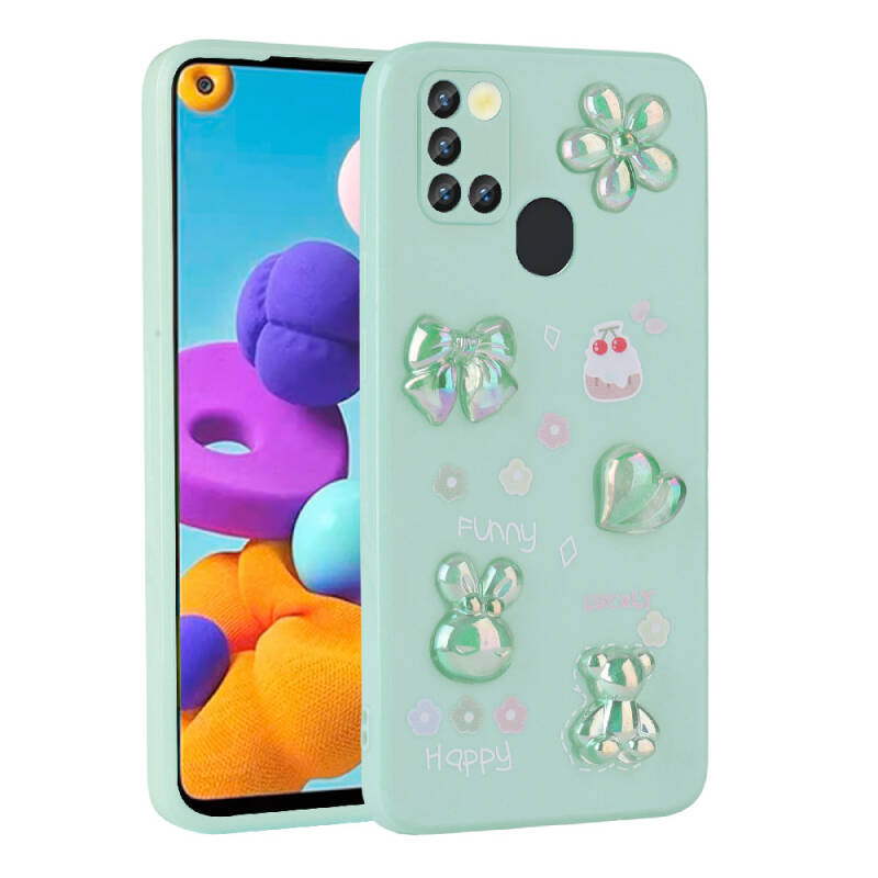 Galaxy A21S Case Relief Figured Shiny Zore Toys Silicone Cover - 6