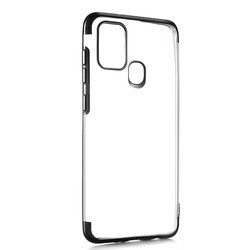 Galaxy A21S Case Zore Dört Köşeli Lazer Silicon Cover - 2