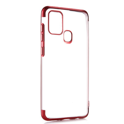 Galaxy A21S Case Zore Dört Köşeli Lazer Silicon Cover - 3