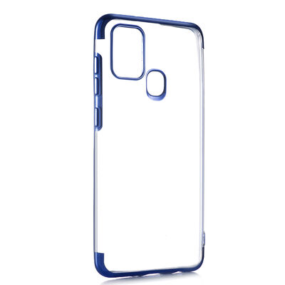 Galaxy A21S Case Zore Dört Köşeli Lazer Silicon Cover - 4