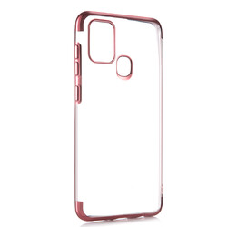 Galaxy A21S Case Zore Dört Köşeli Lazer Silicon Cover - 6