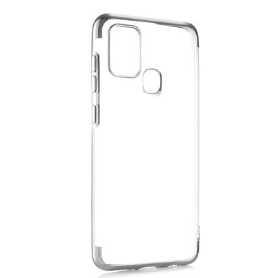 Galaxy A21S Case Zore Dört Köşeli Lazer Silicon Cover - 9