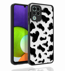 Galaxy A22 4G Case Patterned Camera Protected Glossy Zore Nora Cover - 4
