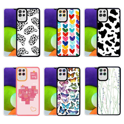 Galaxy A22 4G Case Zore M-Fit Patterned Cover - 2
