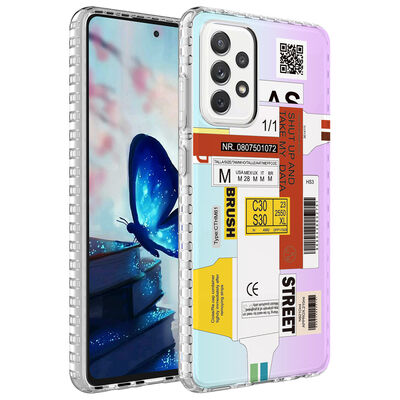 Galaxy A23 Case Airbag Edge Colorful Patterned Silicone Zore Elegans Cover - 4