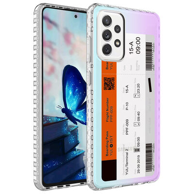 Galaxy A23 Case Airbag Edge Colorful Patterned Silicone Zore Elegans Cover - 9