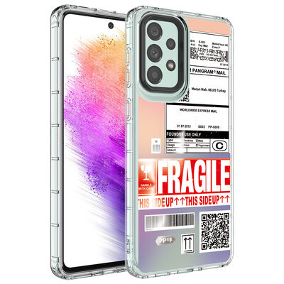 Galaxy A23 Case Camera Protected Colorful Patterned Hard Silicone Zore Korn Cover - 6
