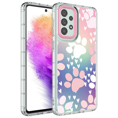 Galaxy A23 Case Camera Protected Colorful Patterned Hard Silicone Zore Korn Cover - 8