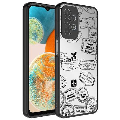 Galaxy A23 Case Mirror Patterned Camera Protected Glossy Zore Mirror Cover - 1