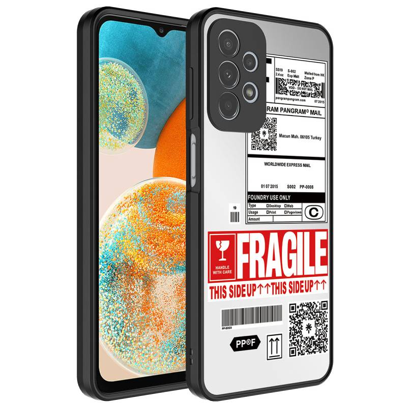 Galaxy A23 Case Mirror Patterned Camera Protected Glossy Zore Mirror Cover - 6
