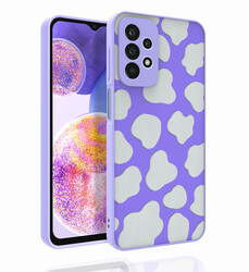 Galaxy A23 Case Patterned Camera Protected Glossy Zore Nora Cover - 8