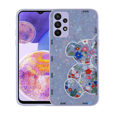 Galaxy A23 Case Patterned Hard Silicone Zore Mumila Cover - 4