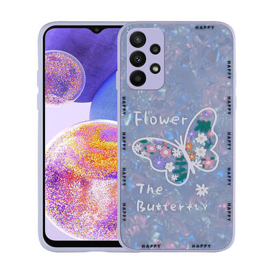 Galaxy A23 Case Patterned Hard Silicone Zore Mumila Cover - 6