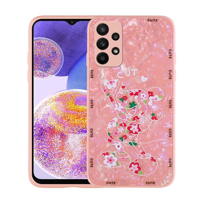 Galaxy A23 Case Patterned Hard Silicone Zore Mumila Cover - 5
