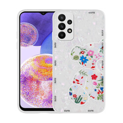 Galaxy A23 Case Patterned Hard Silicone Zore Mumila Cover - 9