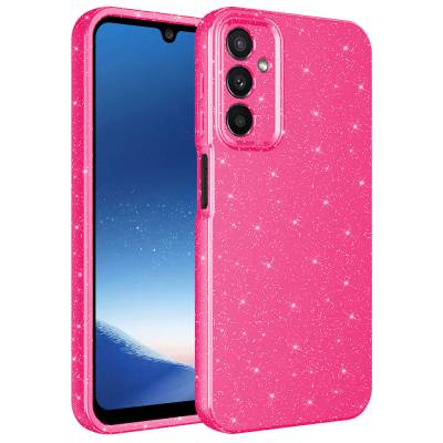 Galaxy A24 Case Camera Protected Glittery Luxury Zore Cotton Cover - 1