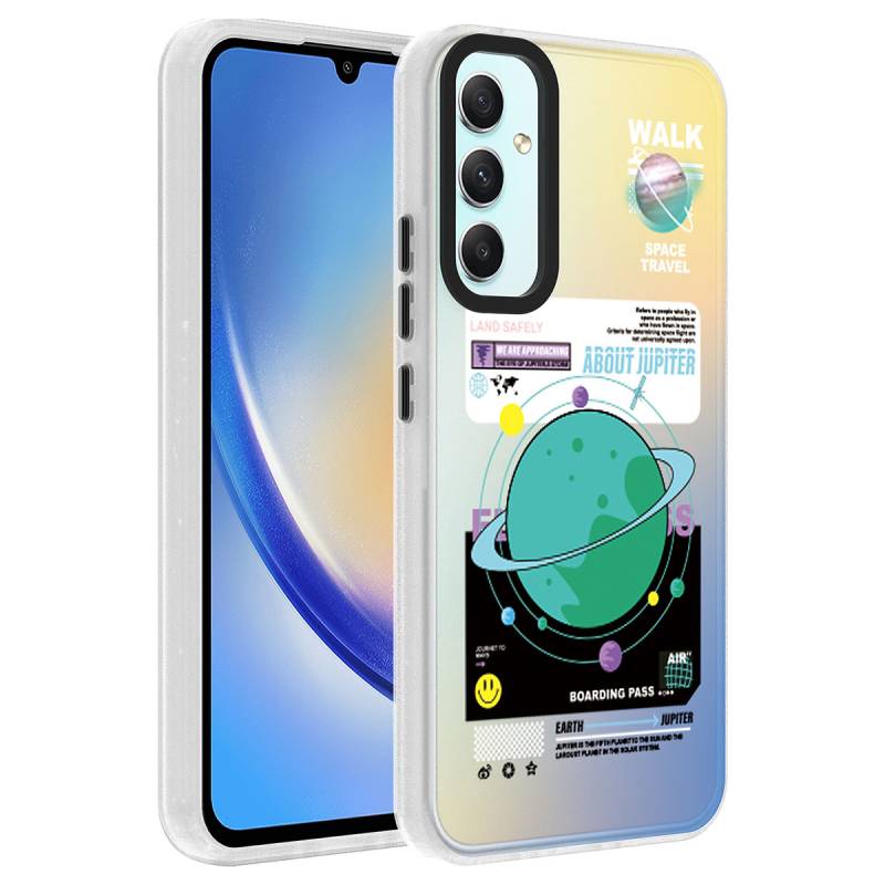 Galaxy A24 Case Patterned Zore Dragon Hard Cover - 5