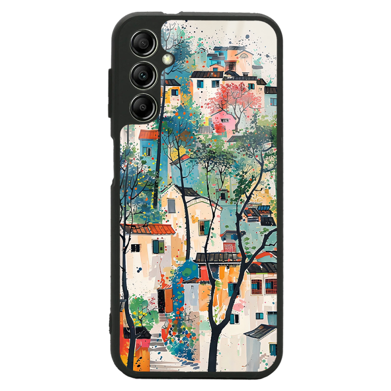Galaxy A24 Case with Camera Protection, Patterned Zore Lusi Cover - 5