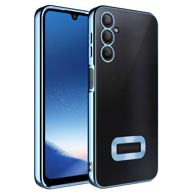 Galaxy A24 Kılıf Kamera Korumalı Logo Gösteren Zore Omega Kapak - 1