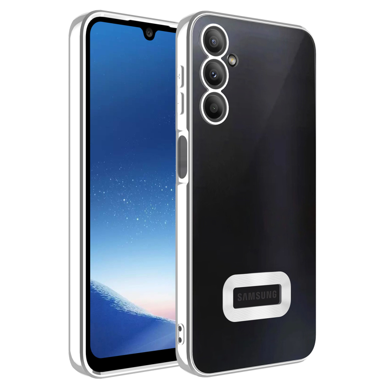 Galaxy A24 Kılıf Kamera Korumalı Logo Gösteren Zore Omega Kapak - 3