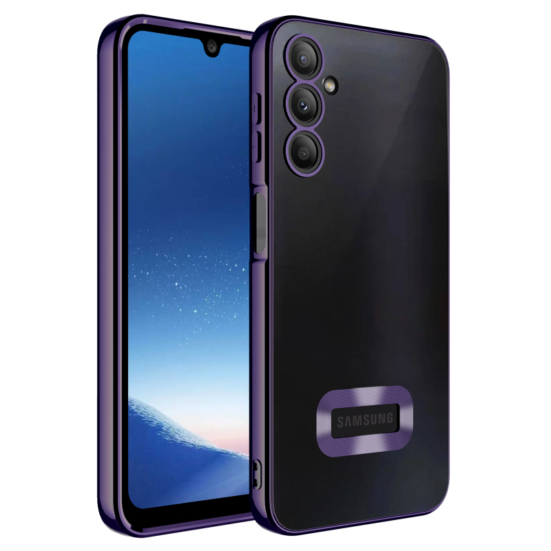 Galaxy A24 Kılıf Kamera Korumalı Logo Gösteren Zore Omega Kapak - 7