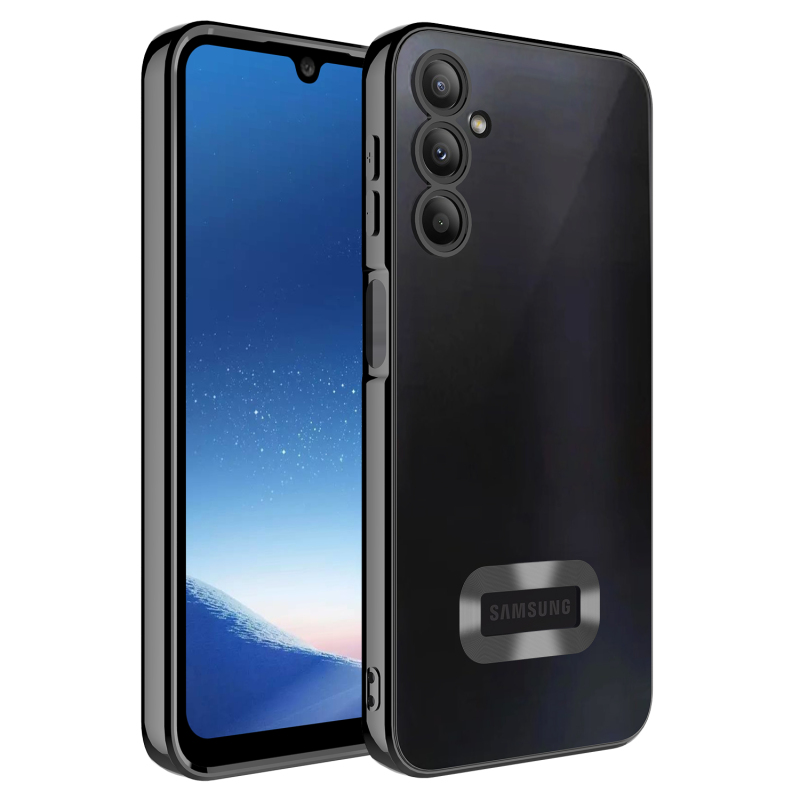 Galaxy A24 Kılıf Kamera Korumalı Logo Gösteren Zore Omega Kapak - 8
