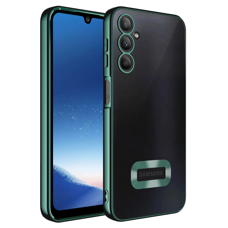 Galaxy A24 Kılıf Kamera Korumalı Logo Gösteren Zore Omega Kapak - 9