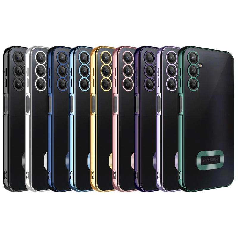 Galaxy A24 Kılıf Kamera Korumalı Logo Gösteren Zore Omega Kapak - 11