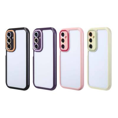 Galaxy A25 Case Camera Protected Colored Edge and Frame Design Zore Vitamin Cover - 6