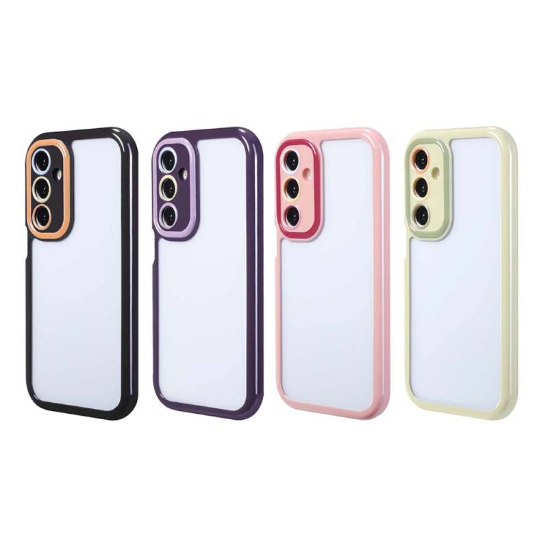 Galaxy A25 Case Camera Protected Colored Edge and Frame Design Zore Vitamin Cover - 6