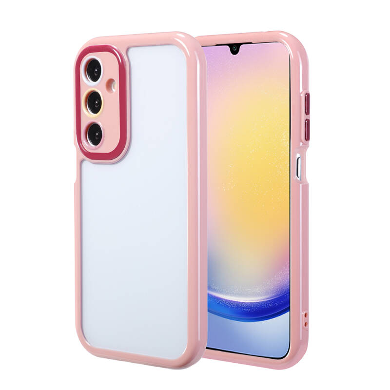 Galaxy A25 Case Camera Protected Colored Edge and Frame Design Zore Vitamin Cover - 4