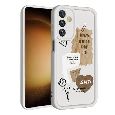 Galaxy A25 Case Camera Protected Printed Back Surface Zore Klas Cover - 1