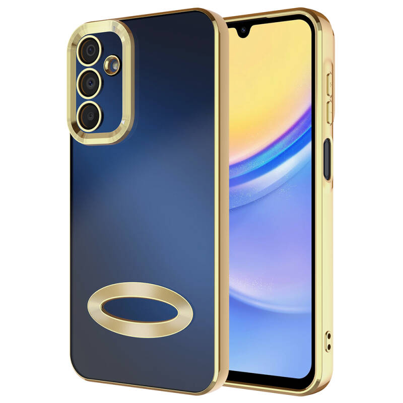 Galaxy A25 Case Camera Protection Zore Omega Cover Showing Logo - 3