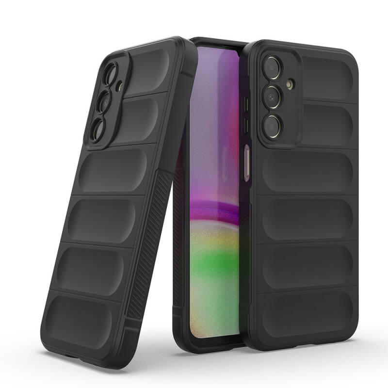 Galaxy A25 Case Flexible TPU Hollow Back Surface Design Zore Etnik Silicone Cover - 1