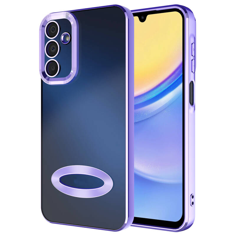 Galaxy A25 Kılıf Kamera Korumalı Logo Gösteren Zore Omega Kapak - 14