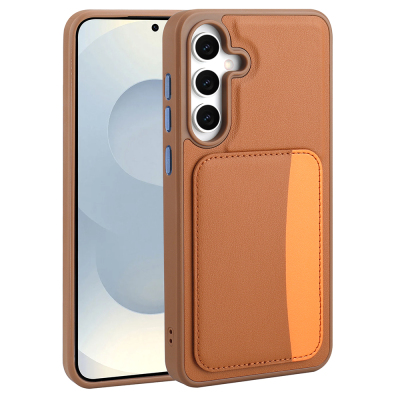 Galaxy A26 Case Card Holder Zore X-Card Silicone Cover - 4