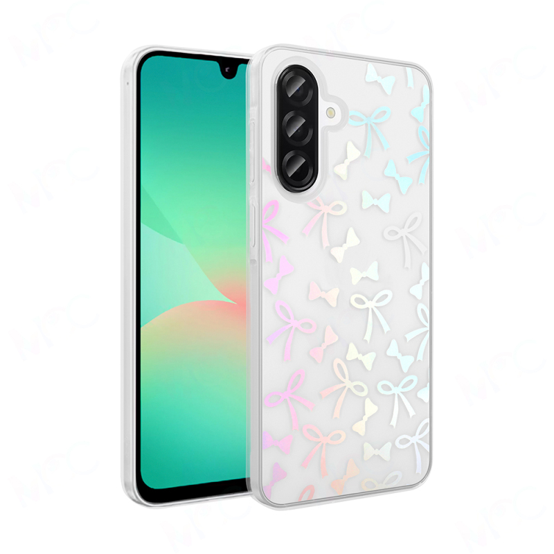 Galaxy A26 Case Transparent Figured Zore Folk Hard Cover - 6