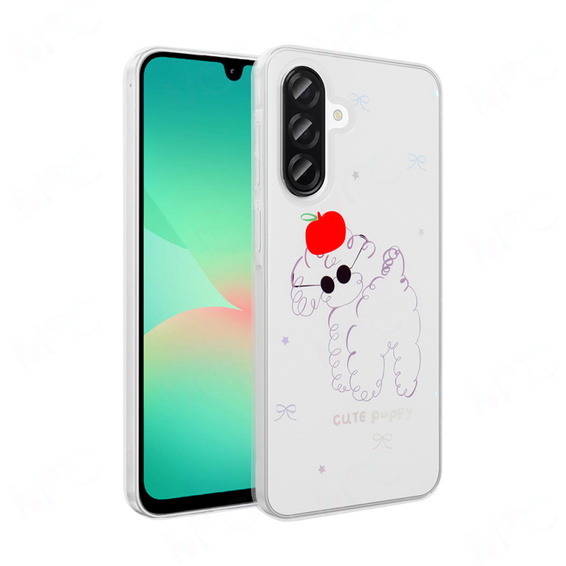 Galaxy A26 Case Transparent Figured Zore Folk Hard Cover - 2